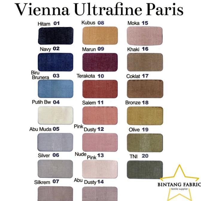 Bahan Kain Voal Vienna Paris Premium Ultrafine
