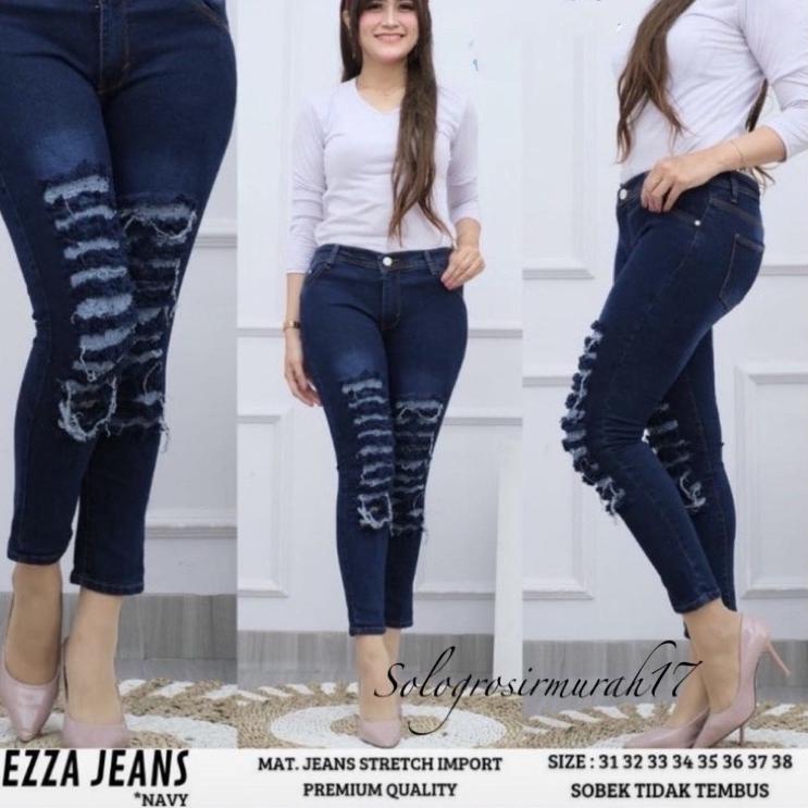 "WKK.18Oc22ᵂ" EZZA JEANS/CELANA JEANS RIPPED