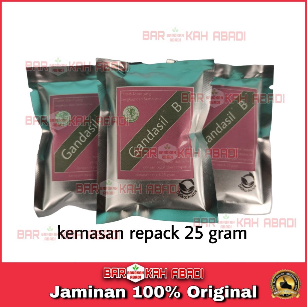 REPACK Pupuk Gandasil Buah 25gram | Gandasil B 25gram