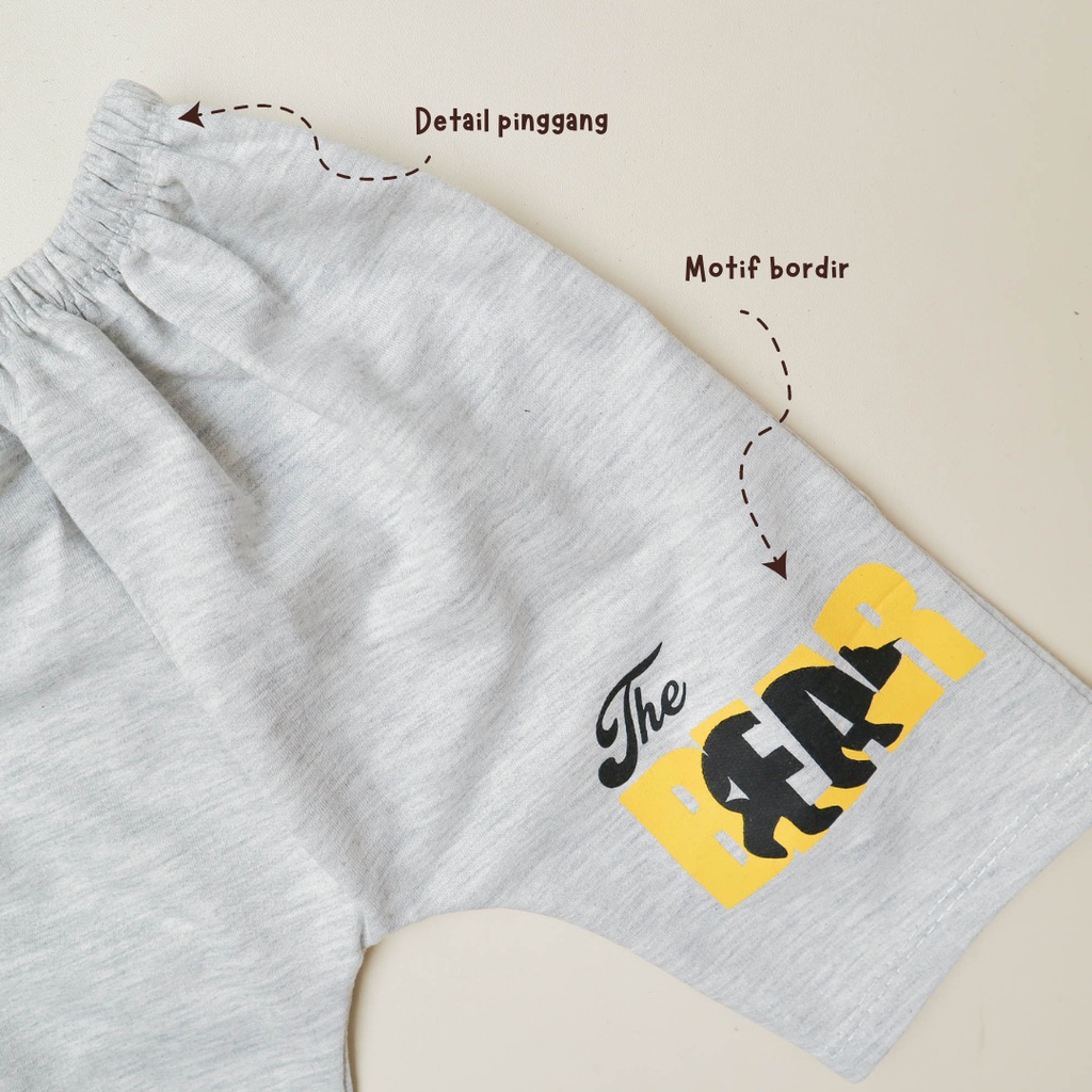 Setelan Baju Celana Anak Bayi Laki-laki Usia 6 bulan - 3 tahun IMK Motif Hoodie Rabbit Khubby