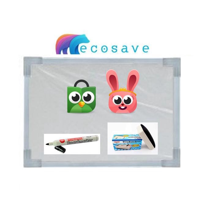 

[COD] PAKET White Board Magnetik 20 x 30 EcoSave Papan Tulis Anak Murah Ori MURAH Kode 111