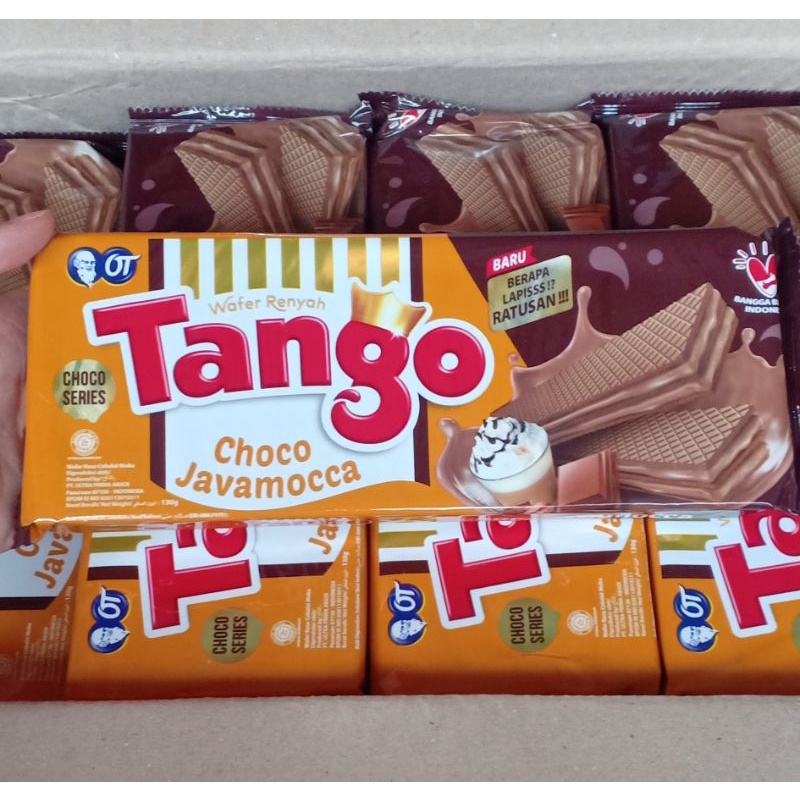 

agen distributor makanan ringan cemilan wafer tango choco javamocca 110gr murah