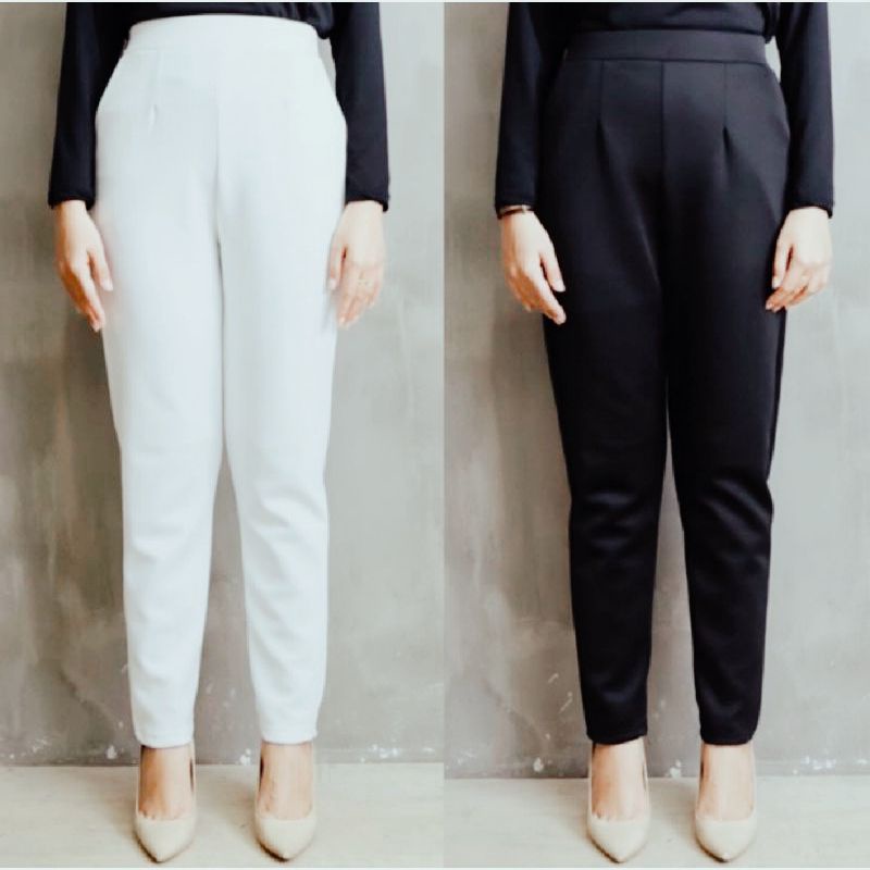 CELANA SCUBA BASIC PANTS / CELANA KERJA WANITA STREET