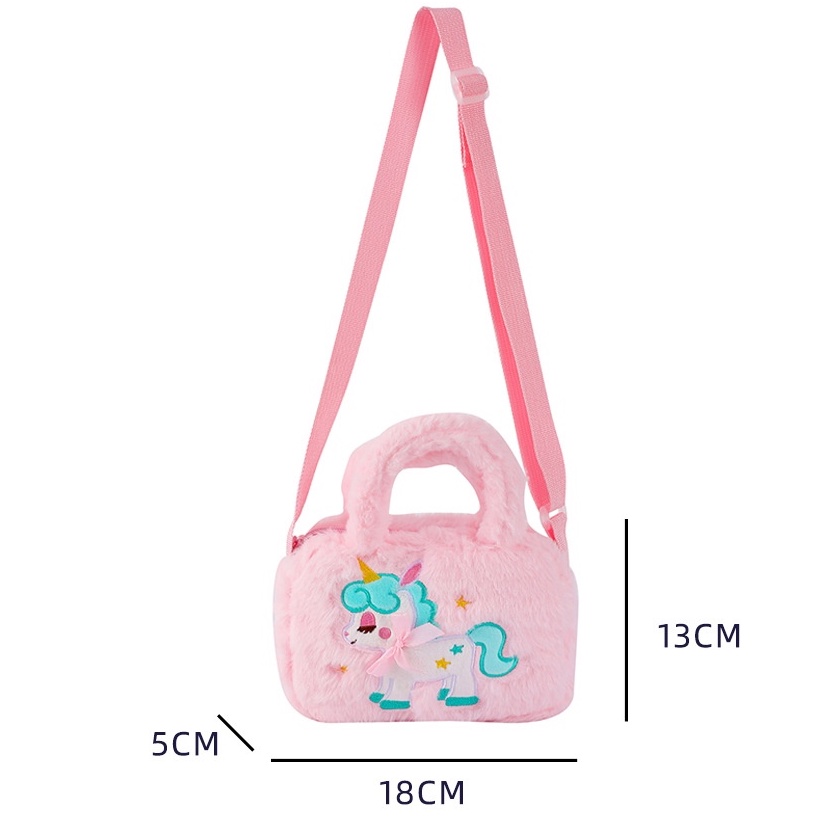 Tas Selempang Anak Import Murah Sling Bag Anak Perempuan Korea Lucu Tas Selempang Unicorn Tas Fashion Unicorn tas jalan jalan anak perempuan kado ulang tahun anak perempuan