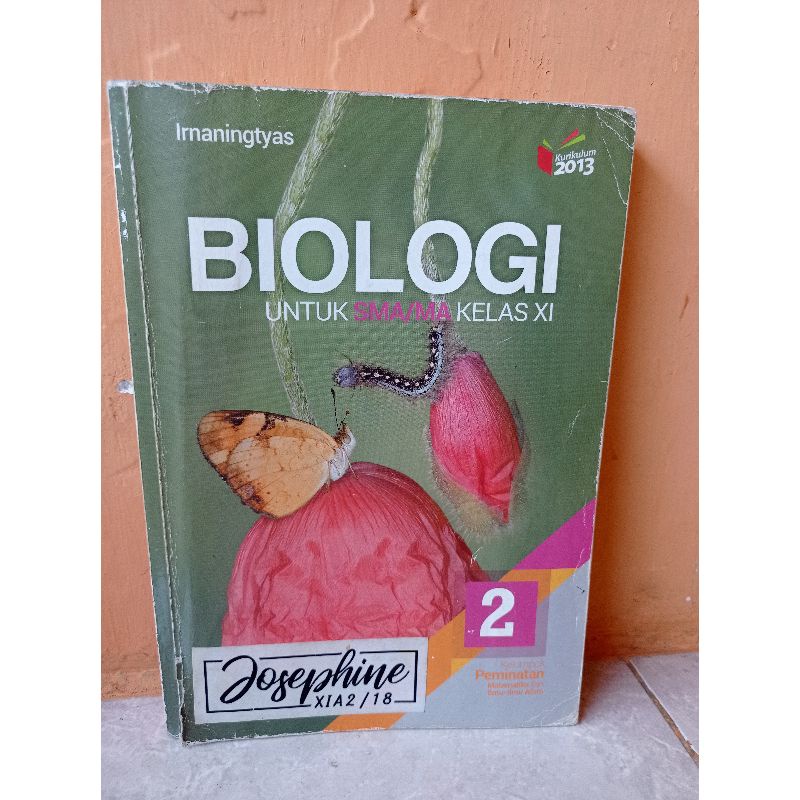 

BUKU PAKET BIOLOGI SMA/MA KELAS XI KELAS 11 PENERBIT ERLANGGA KURIKULUM 2013