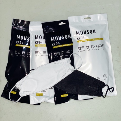 JM MASKER KF94 IMPOR KOREA 4PLY MOUSON WARNA ISI 10PCS / MASKER MOUSON KF 94