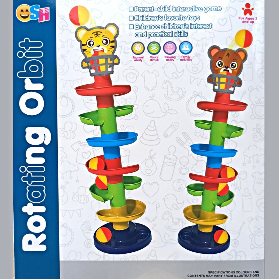 Mainan Seluncuran Bola Rail Rotating Orbit - Mainan Edukasi Anak SH225