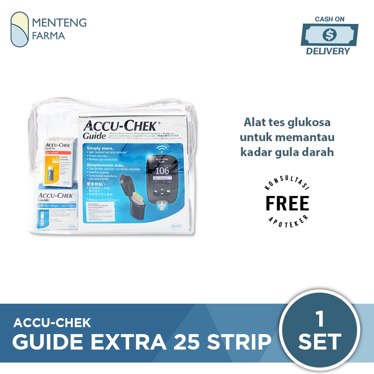 Accu-Chek Guide Extra 25 Strip - Alat Pemantau Gula Darah