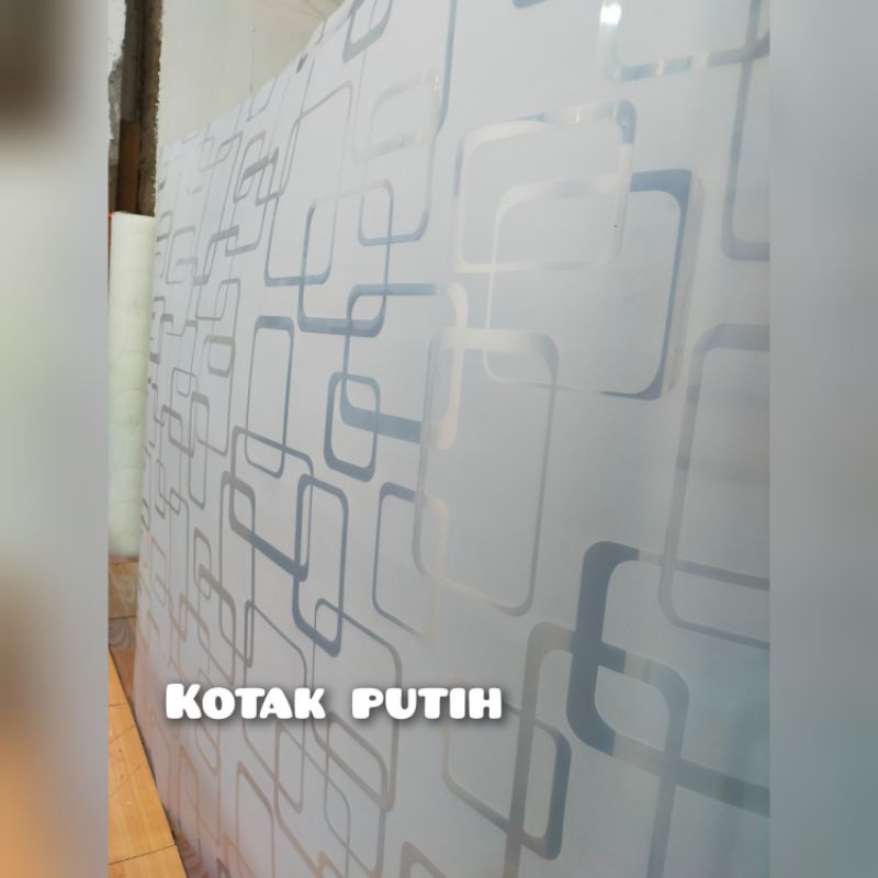 Fiber pagar plastik penutup pagar motif minimalis