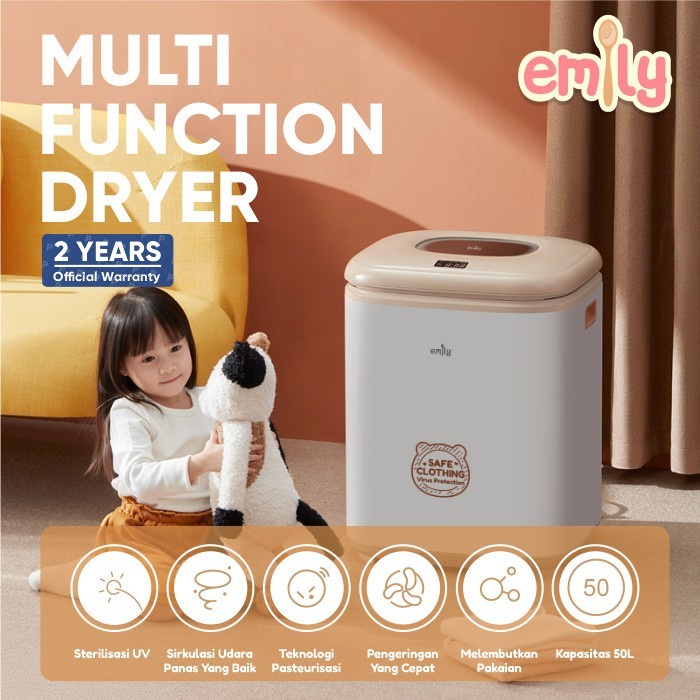 Pengering Baju Gojek - Emily Multi Function Dryer Uv Light Pengering Steril Pakaian