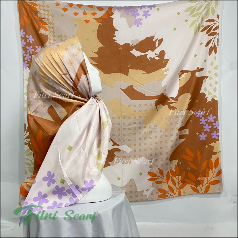 Pilih Warna Senorita Laser Cut Azara jilbab hijab krudung kerudung segi empat motif 6