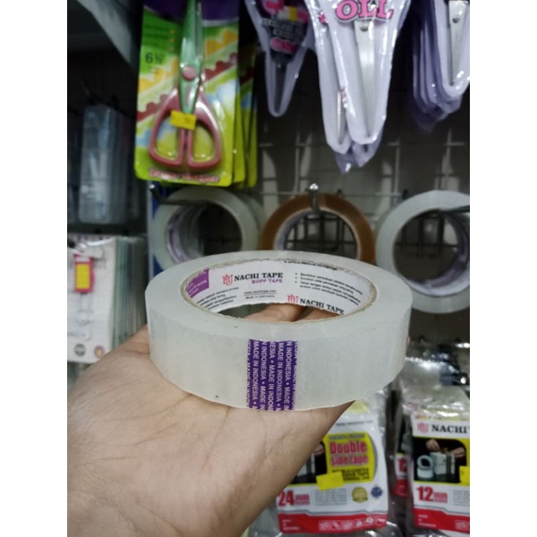 Lakban/isolasi/OPP Nachi Bening atau Coklat 1in