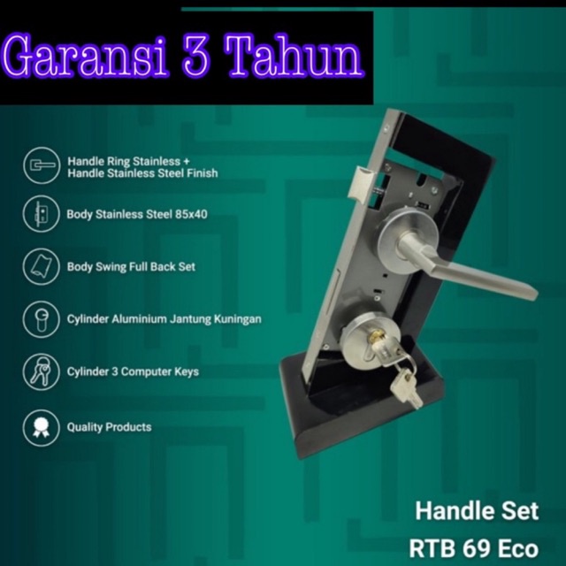 Termurah Kunci Pintu Model Pisah Roses/ Kunci Pintu Model Pisah Rosete Silinder Knop Putar Kunci pintu besar komplit/ Kunci Pintu Kodai/ handle pintu  perlngkpn pintu,kunci kunci bsr minimlis/ kunci pintu roses / kunci pintu model pisah solid sus 304