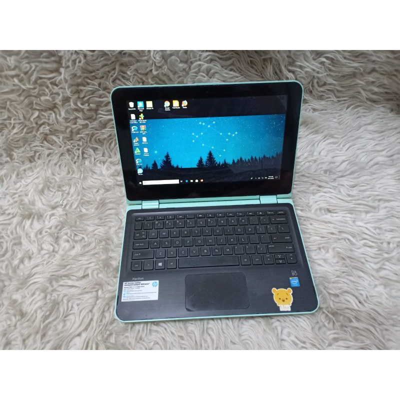 Notebook HP pavilion 11 X360 Ram 4gb HDD 500gb intel Celeron Di obralll murah meriah