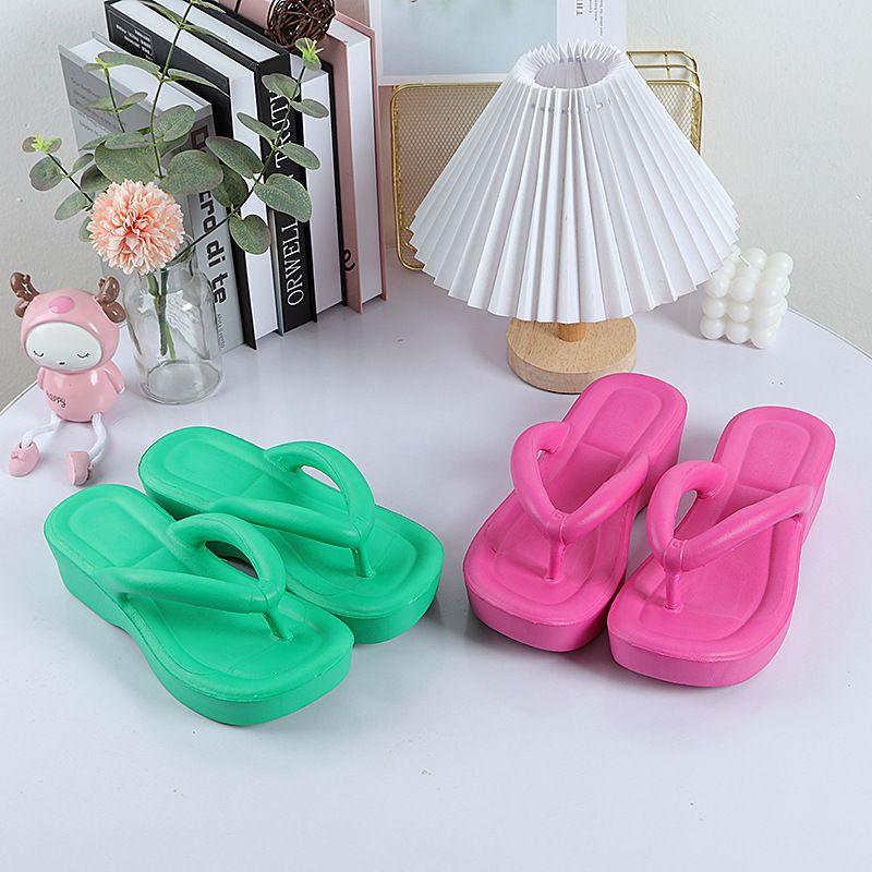 Sendal Wanita Jepit Karet Platform Import 606