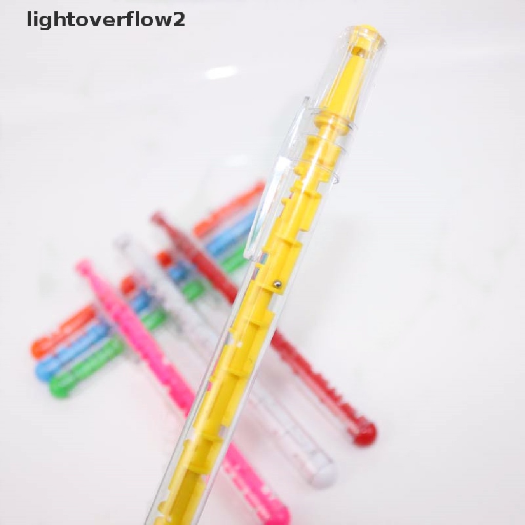 (lightoverflow2) 5pcs / Set Bolpen Labyrinth Untuk Anak-Anak