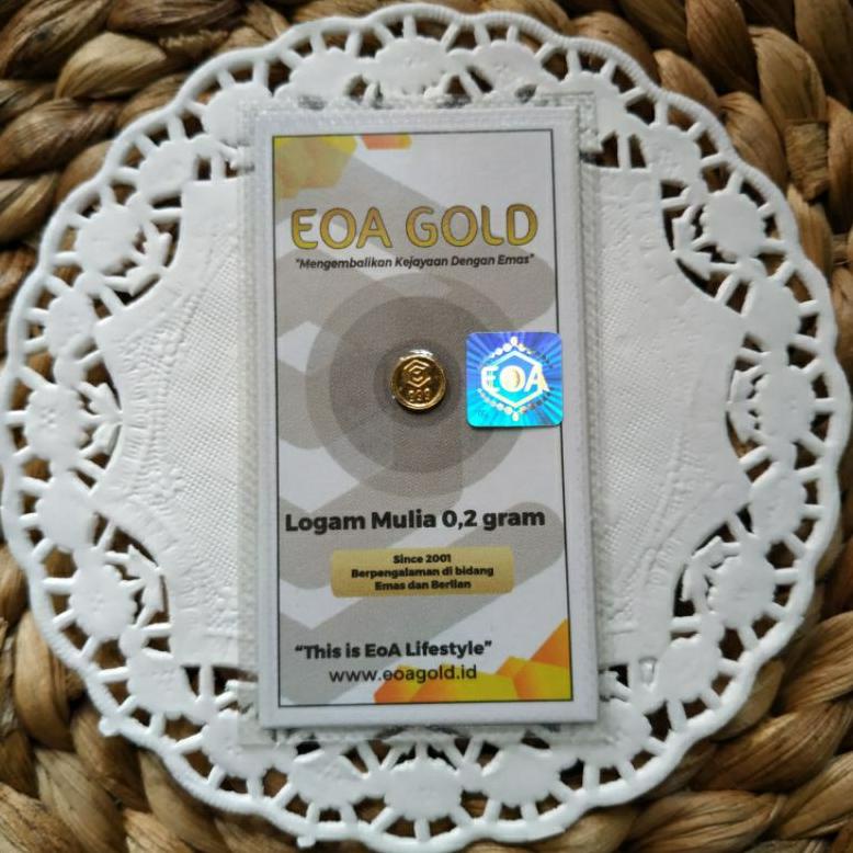 [KODE 4764] Emas Logam Mulia Mini Gold Eoa Gold emas mini Antam 0,025 0,05 0,1 0,2 gram