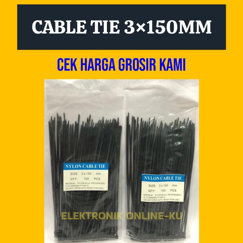 CABLE TIE 3×150MM (400PCS)
