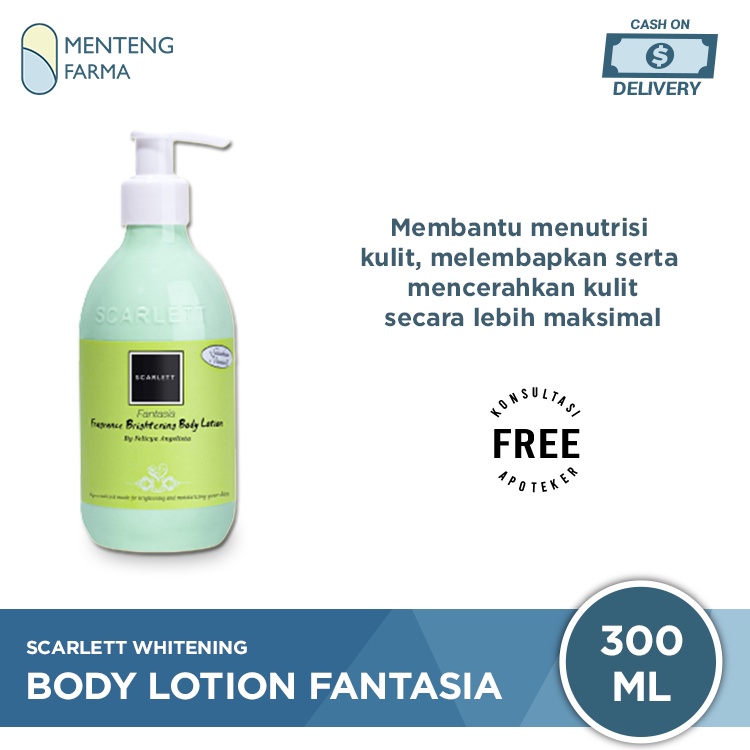 Scarlett Whitening Body Lotion Fantasia 300 ML - Mencerahkan dan Melembapkan Kulit