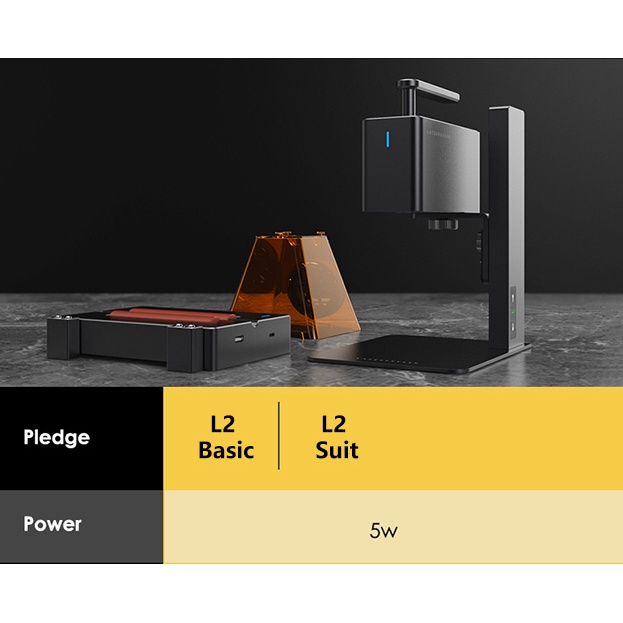 Mesin Ukir Laser Peck L2 Basic 60W Portable Support Android / IOS / PC