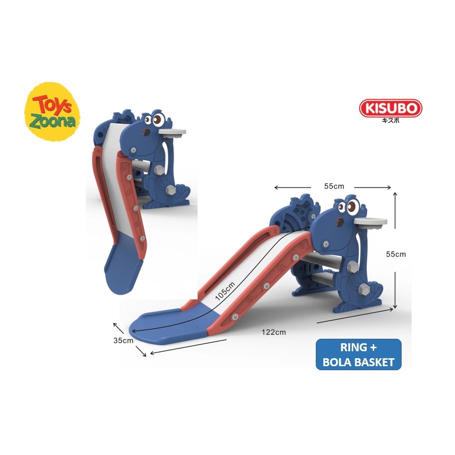 ToysZoona Perosotan Dino Kepala Gedhe (Dino New) / Perosotan Dino Lipat / Foldable Dino Slides / Perosotan Kisubo / Perosotan / Mainan Perosotan / Mainan Dino / Slider Dino New