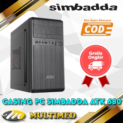 Casing Komputer PC Simbadda ATK 680 / ATK 685 Include Power Supply 600Watt