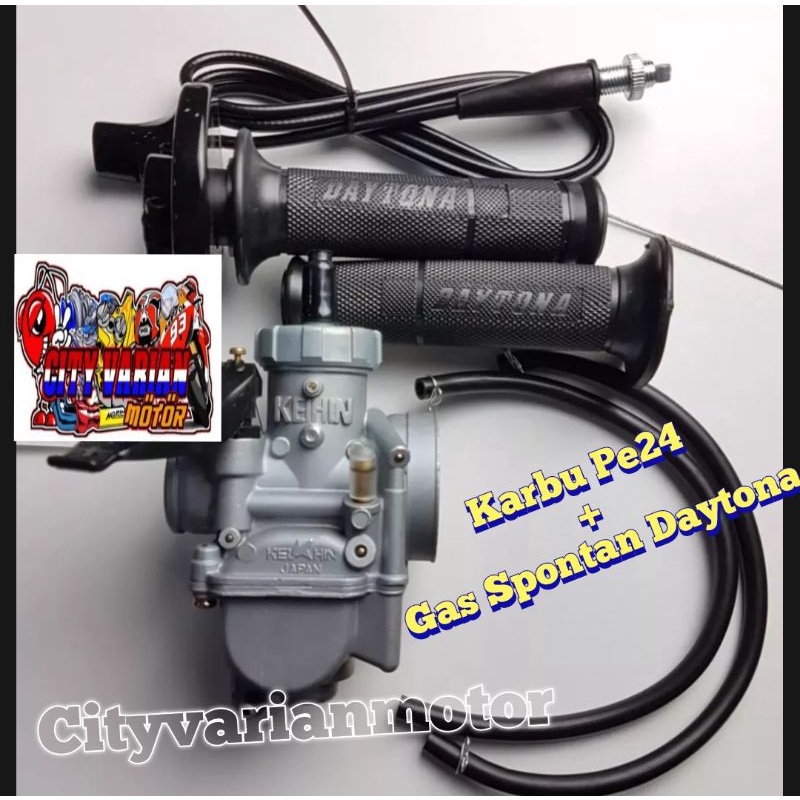 Paket Karbu Pe 24 26 28 Keihin Plus Gas Spontan