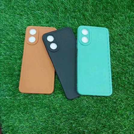 Case Pro Camera Soft Matte With Camera Protector 9D Oppo A17