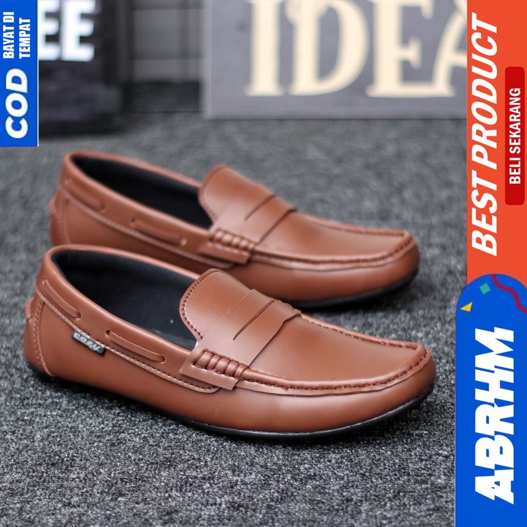 Sepatu Pantofel Formal Kerja Kantor Hitam Pria Original Abrhm Verona