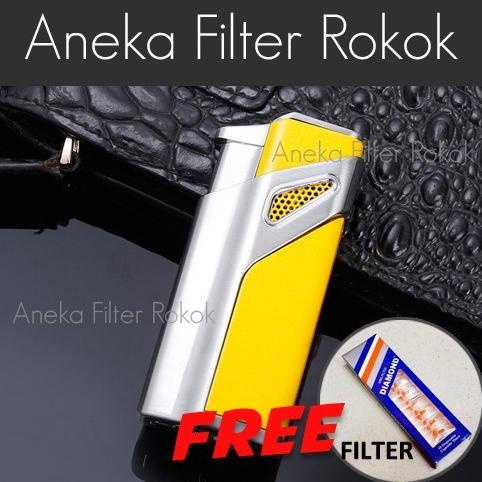BISA COD KOREK API BARA TRIPLE JET FLAME JOBON ZB 981 - BLACK - PERLEN DSF684769G