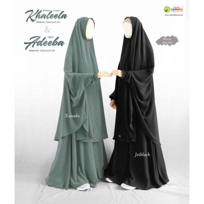KHIMAR LENGAN KHALEELA JILBAB LENGAN MOSLEM LIBASUNA