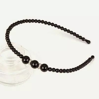 Bando Korea Mutiara Pearl Headband Korean Hair Band | Putih | Hitam