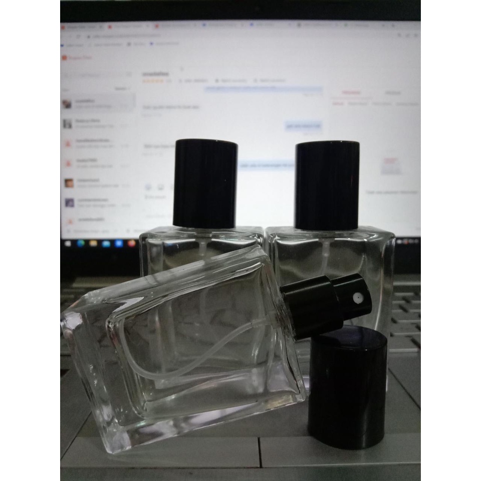 BOTOL PARFUM SPRAY ISI ULANG 30 ML | MODEL HERMES | 1 LUSIN