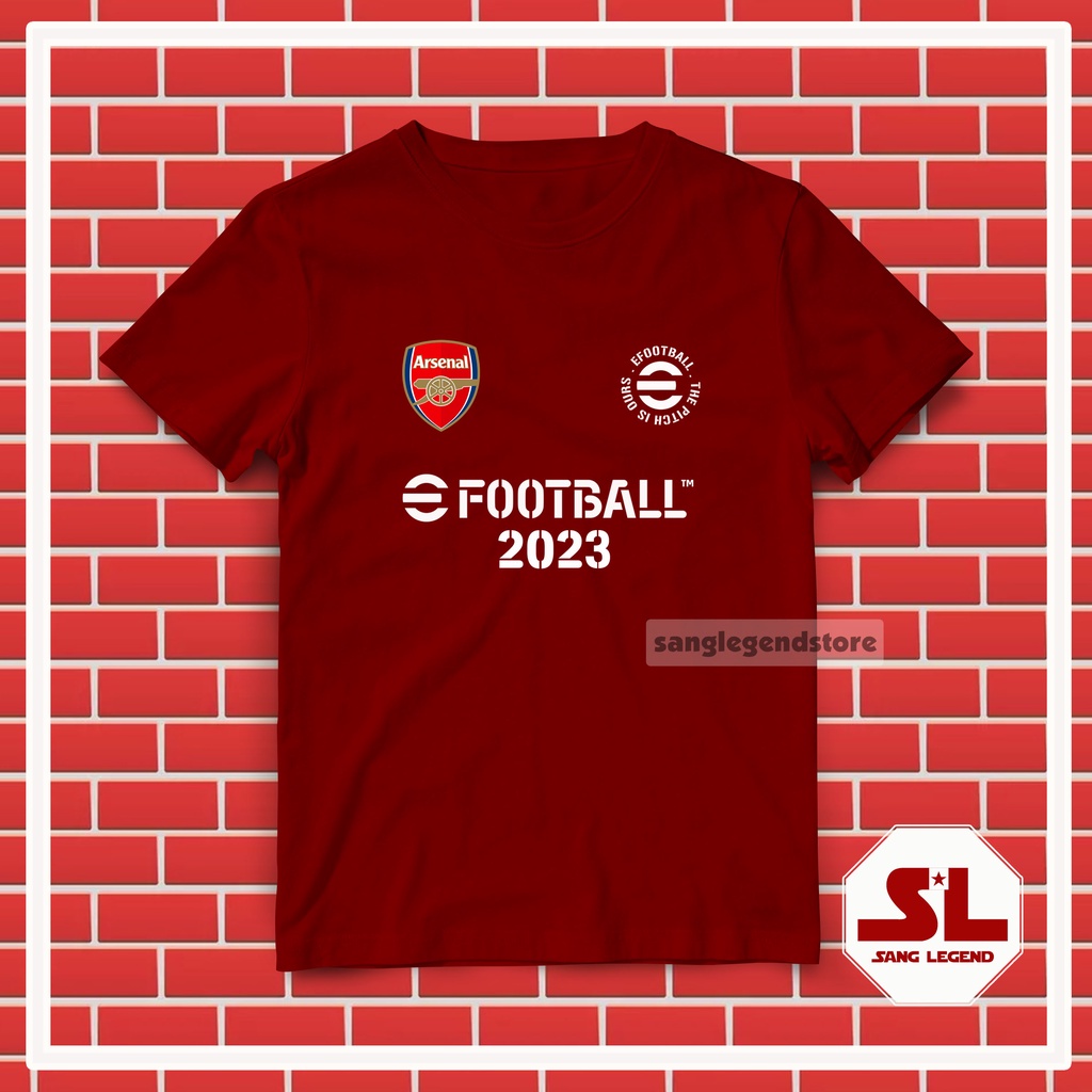 KAOS TSHIRT DISTRO PRIA EFOOTBALL PES MOBILE CLUB ARSENALL. 2023