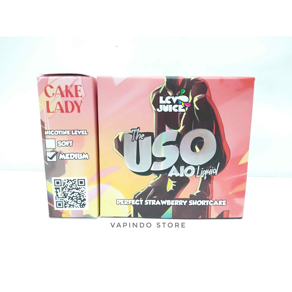 NIC 6MG USO AIO CAKE LADY PERFECT STRAWBERRY SHORTCAKE 30ML BY LCV