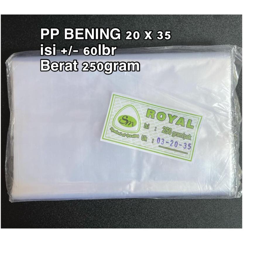 Promo Menarik--Plastik PP Bening Laundry Plastik Snack Sayur Sampah Ukuran 30x45 35x50 40x60 45x65 5