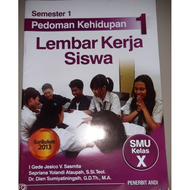 Buku lks agama kristen Pedoman kehidupan kelas 10 sma tahun 2022
