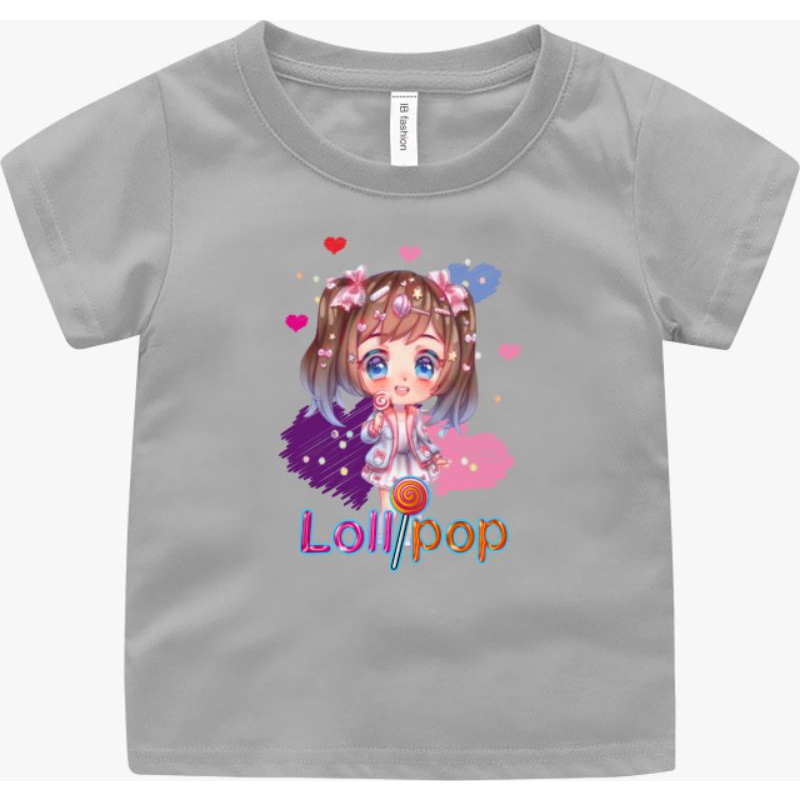 ((IB))KAOS ANAK PEREMPUAN/CEWEK LOLYPOP DIGITAL SABLON