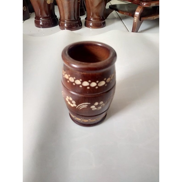 

Tempat pensil bagus unik cukit ukir murah