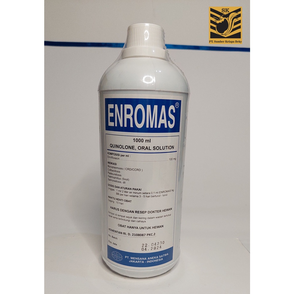 Obat CRD Snot Terbaik Enromas 1 Liter (mensana)