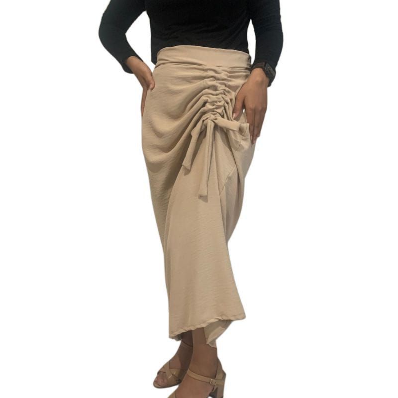 Baru rok serut crinkle flowy skrit - rok serut crinkle premium