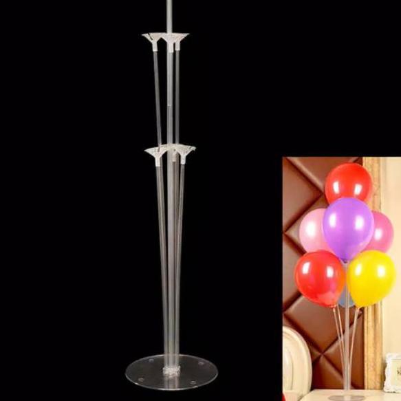 ORDER NOW ECERAN STANDING TIANG BALON MEJA Display dengan Base Akrilik dan Stick Mangkok Ulang Tahun Wedding