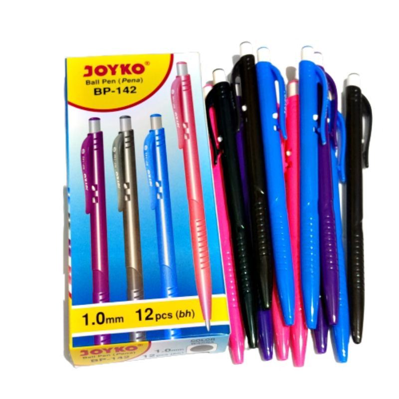 

[ERA] Bolpen Pulpen Pena Joyko BP-142 1.0 mm 1 Box 12 Pcs