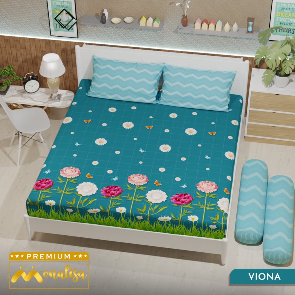Rc Monalisa Premium Sprei king 180x200 banyak motif anak dan minimalis