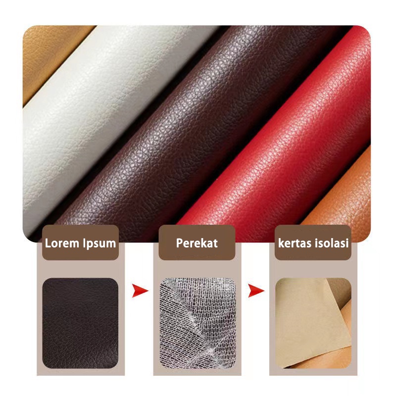 【Pengiriman dari Jakarta】60cmx140cm Jual STICKER KULIT PU  LEATHER STICKER COVER PERBAIKAN KULIT YANG RUSAK STIKER KULIT PENGGANTI KULIT SOFA PENAMBAL KURSI DAN TAS YANG BERLUBANG Shopee Indonesia