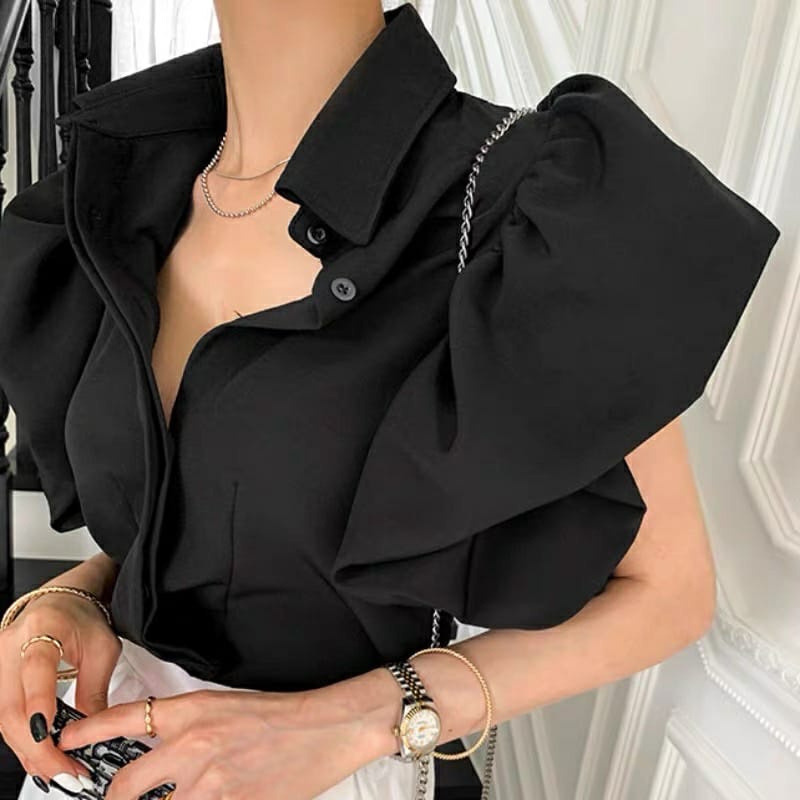 blouse import black chika 06