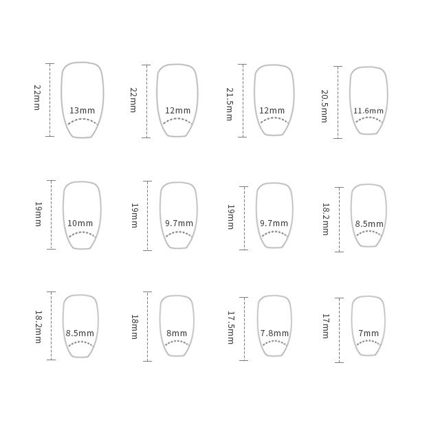 Z464 24pcs / Kotak Kuku Palsu Dengan Hiasan Berlian Imitasi