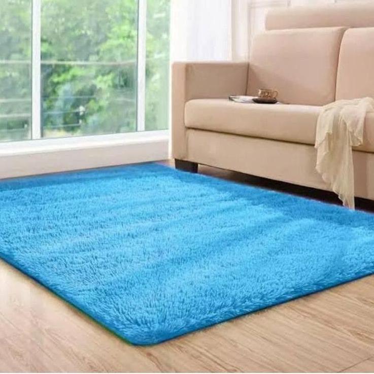 Terdepan--Karpet Bulu Kamar Tidur 200x150x4,5 Karpet Bulu Rasfur Tebal Murah Karpet Bulu Tebal
