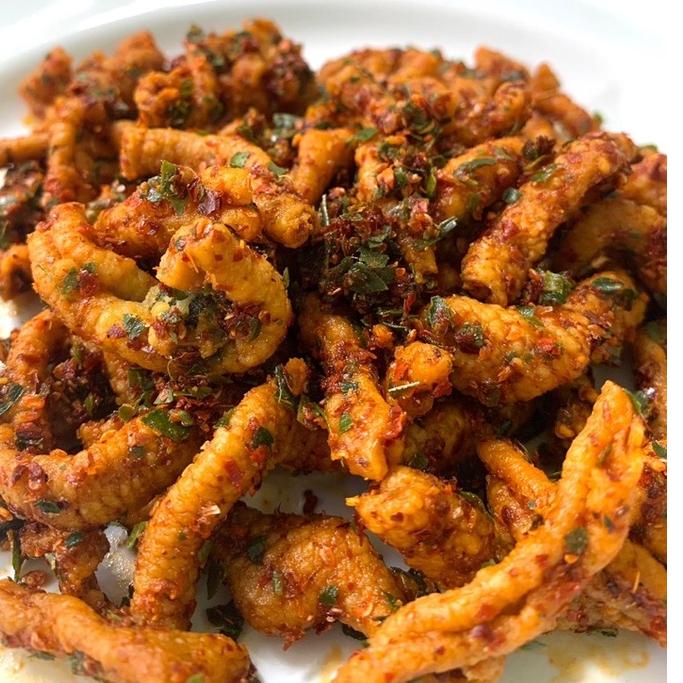 

ㅍ Usus Krispy Kripik Usus Original Asin Pedas daun jeruk 250gr ㊕