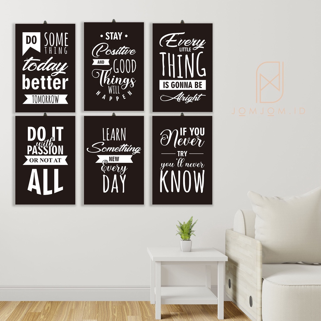 Hiasan Dinding poster kayu, Pajangan kamar dekorasi dinding aesthetic Wall Decoration lukisan Quotes
